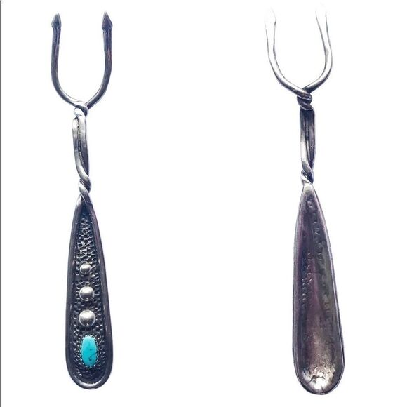 2 Navajo Native American Sterling Silver Forks - Picture 1 of 5